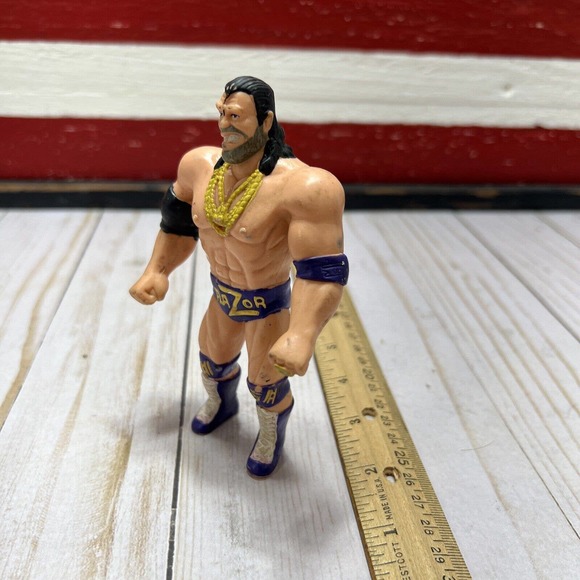 Razor Ramon Bend Ems Action Figure 1994 WWF Titan Sports Just Toys Vintage Rare - Picture 6 of 10